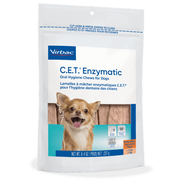 90601_Bag_CET Enzymatic Chews_Extra Small 30 ct._US_left